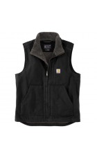 Carhartt Loose Fit Washed Duck Sherpa-Lined Mock-Neck Vest O-104277