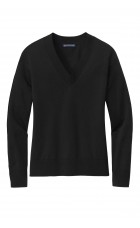 Brooks Brothers Women's Cotton Stretch V-Neck Sweater BB18401